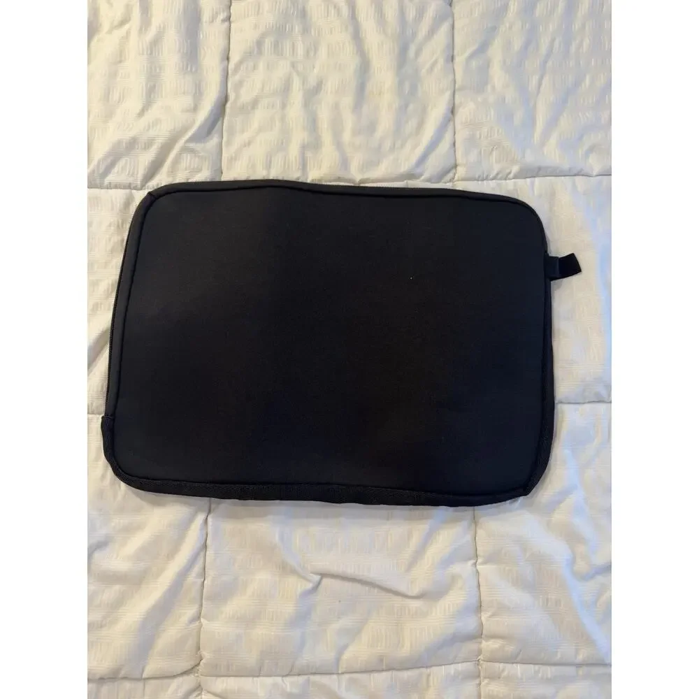 New Black Laptop Tablet Sleeve Infinity Logo Work Tech Office Travel Large Soft